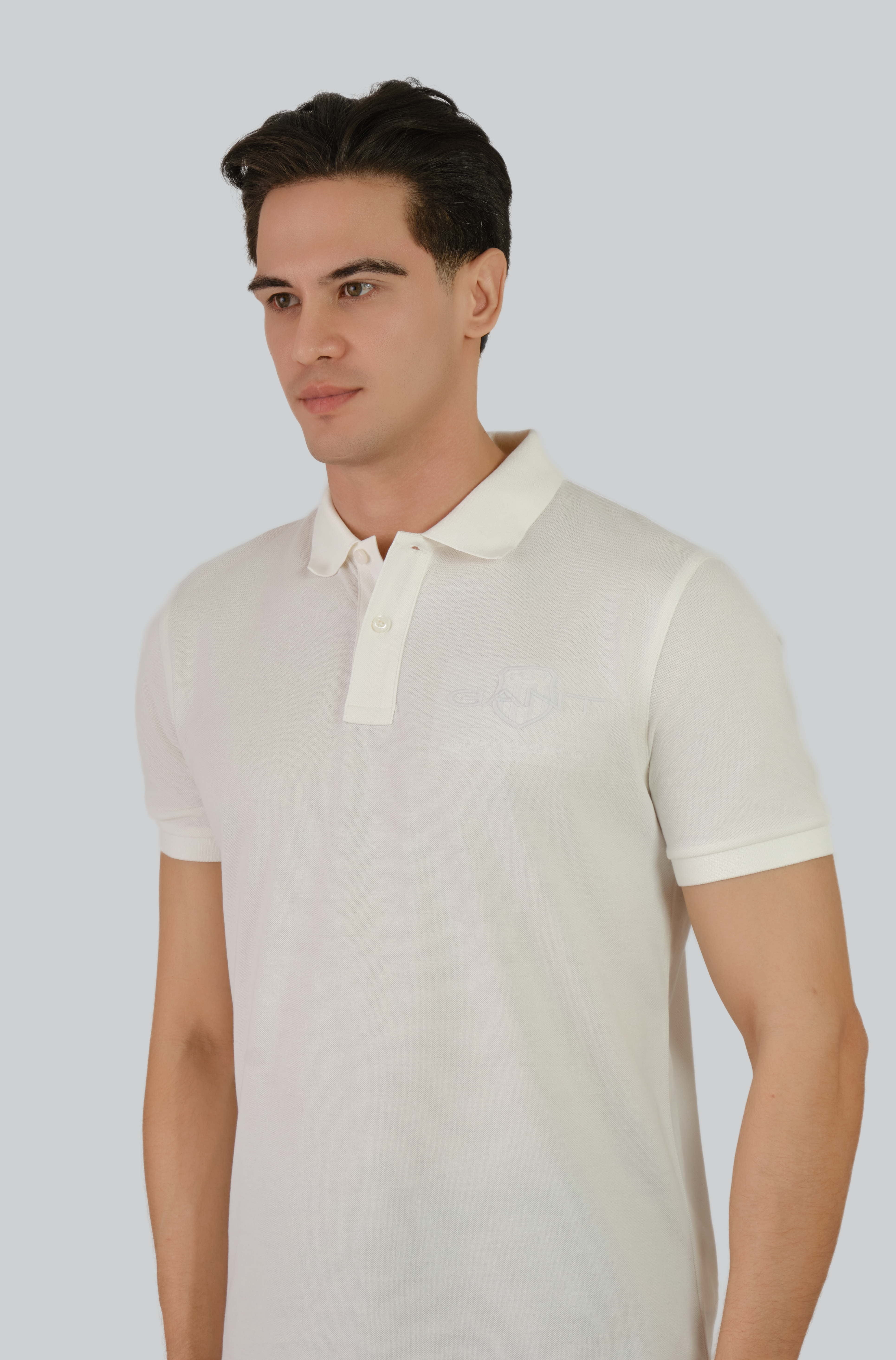 Tonal Shield Polo Shirt