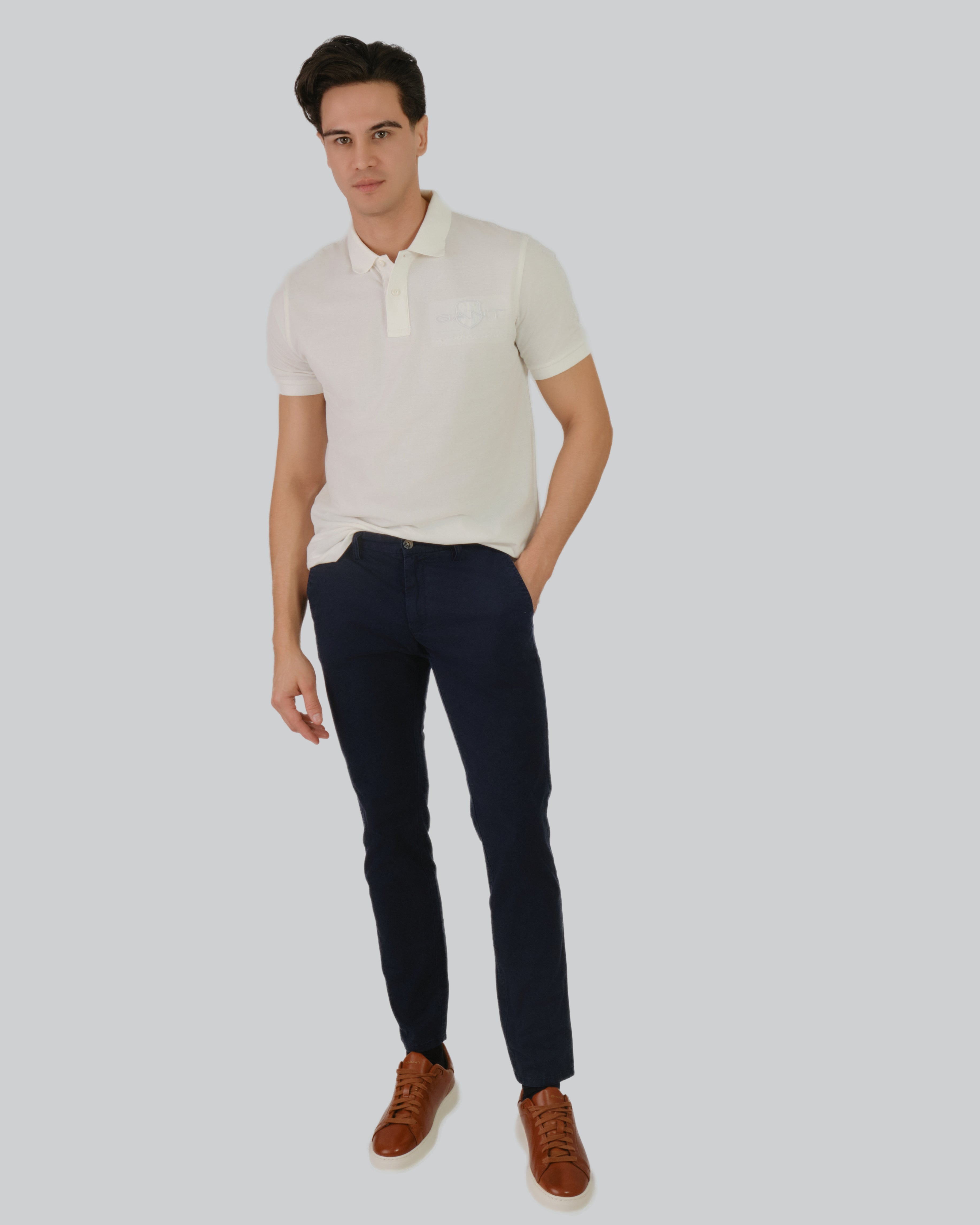 Tonal Shield Polo Shirt