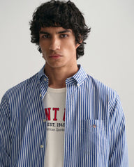 Regular Fit Striped Poplin Shirt