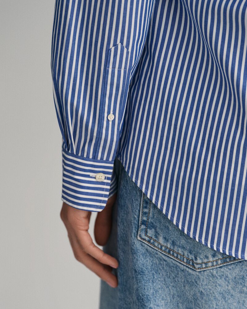 Regular Fit Striped Poplin Shirt