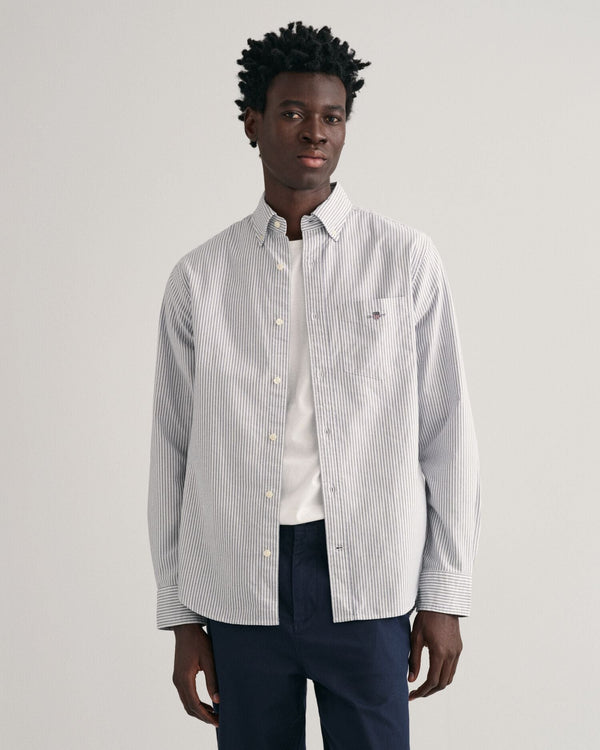 Regular Fit Banker Stripe Classic Oxford Shirt