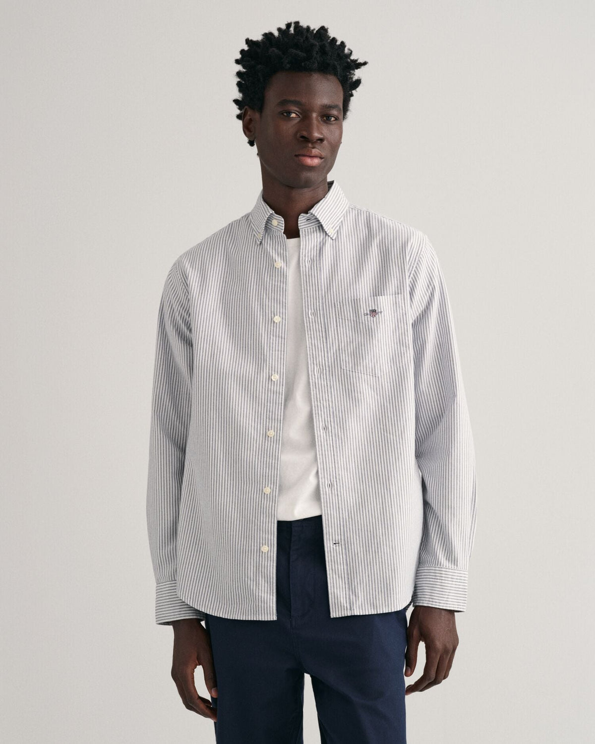 Regular Fit Banker Stripe Classic Oxford Shirt