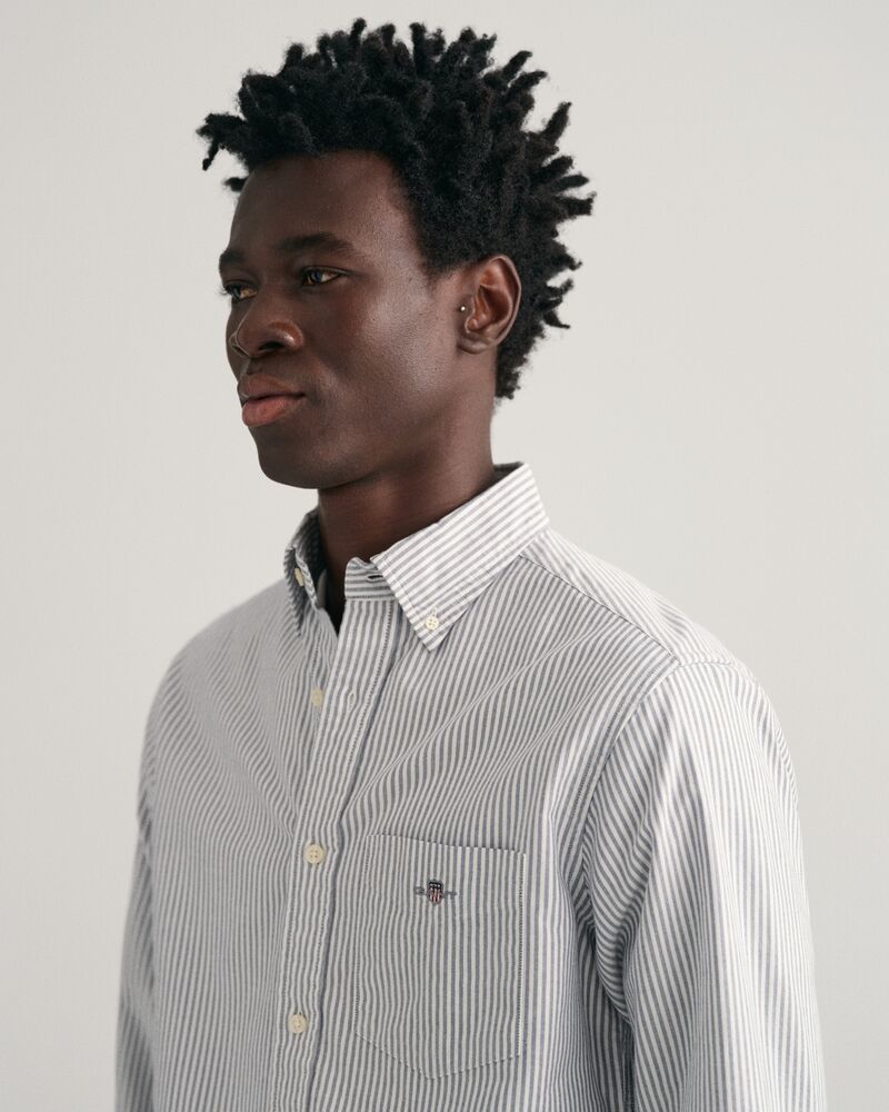 Regular Fit Banker Stripe Classic Oxford Shirt