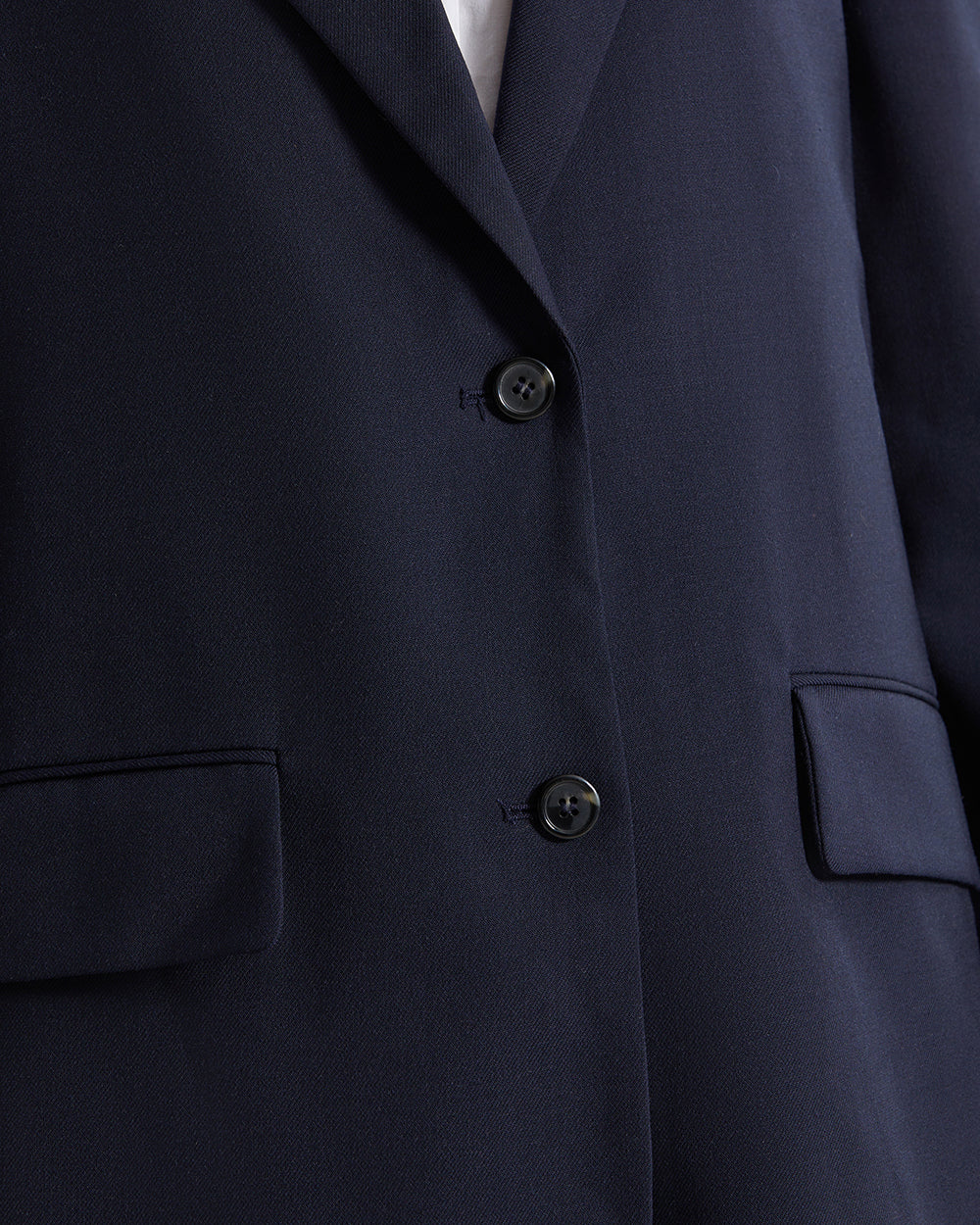 Gant Oversized Fit Wool Blazer – Relaxed Cut, Structured Wool Evening Blue / 36