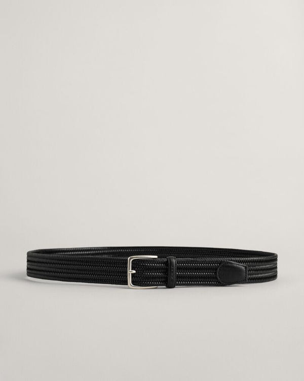Braided Elastic Leather Belt