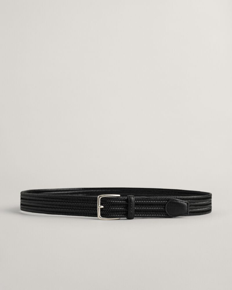Braided Elastic Leather Belt