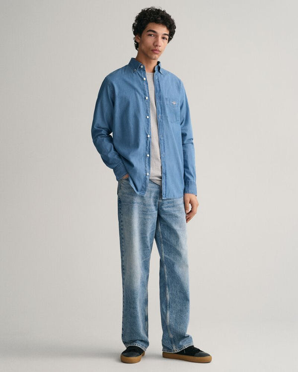 Regular Fit Indigo Shirt