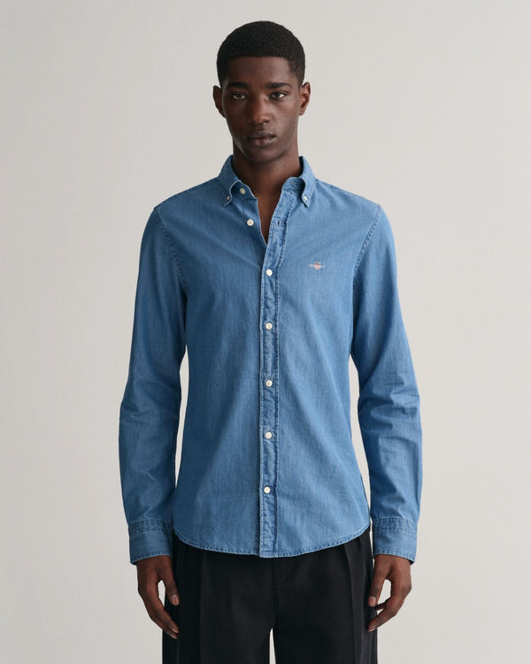 Slim Fit Indigo Shirt