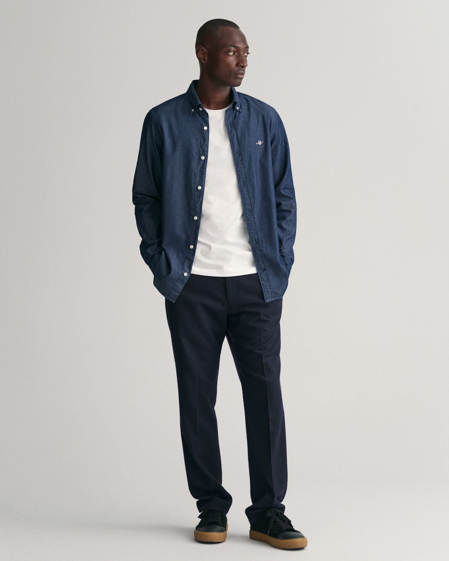 Slim Fit Indigo Shirt