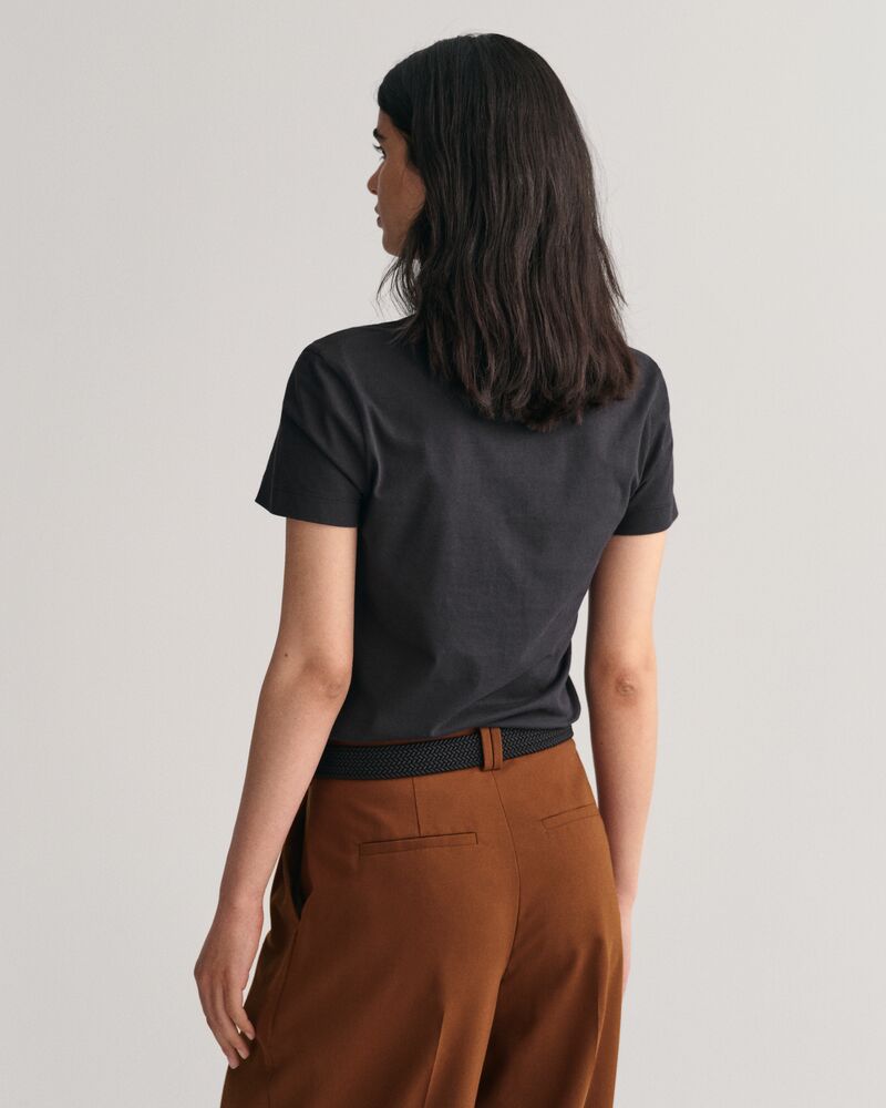 Shield V-Neck T-Shirt Black / S