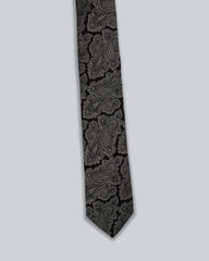 Paisley Silk Tie Black / Onesize