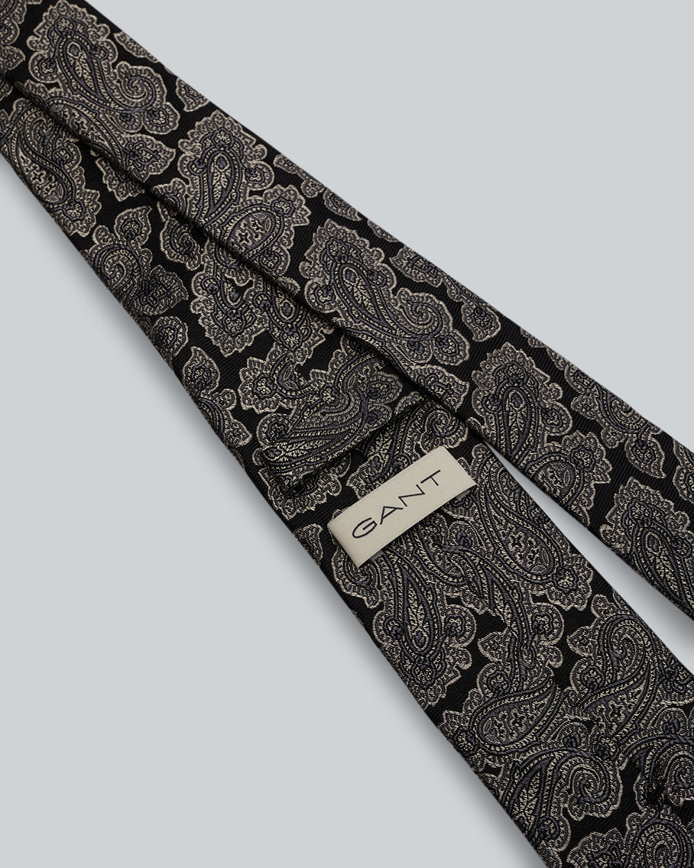 Paisley Silk Tie Black / Onesize