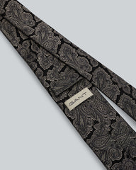 Paisley Silk Tie Black / Onesize