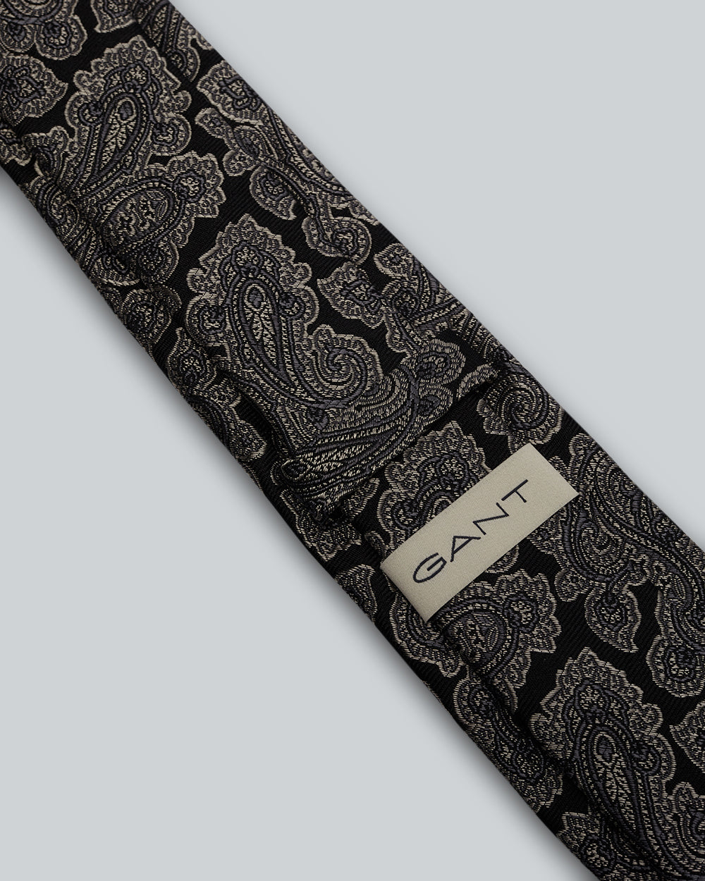 Paisley Silk Tie Black / Onesize