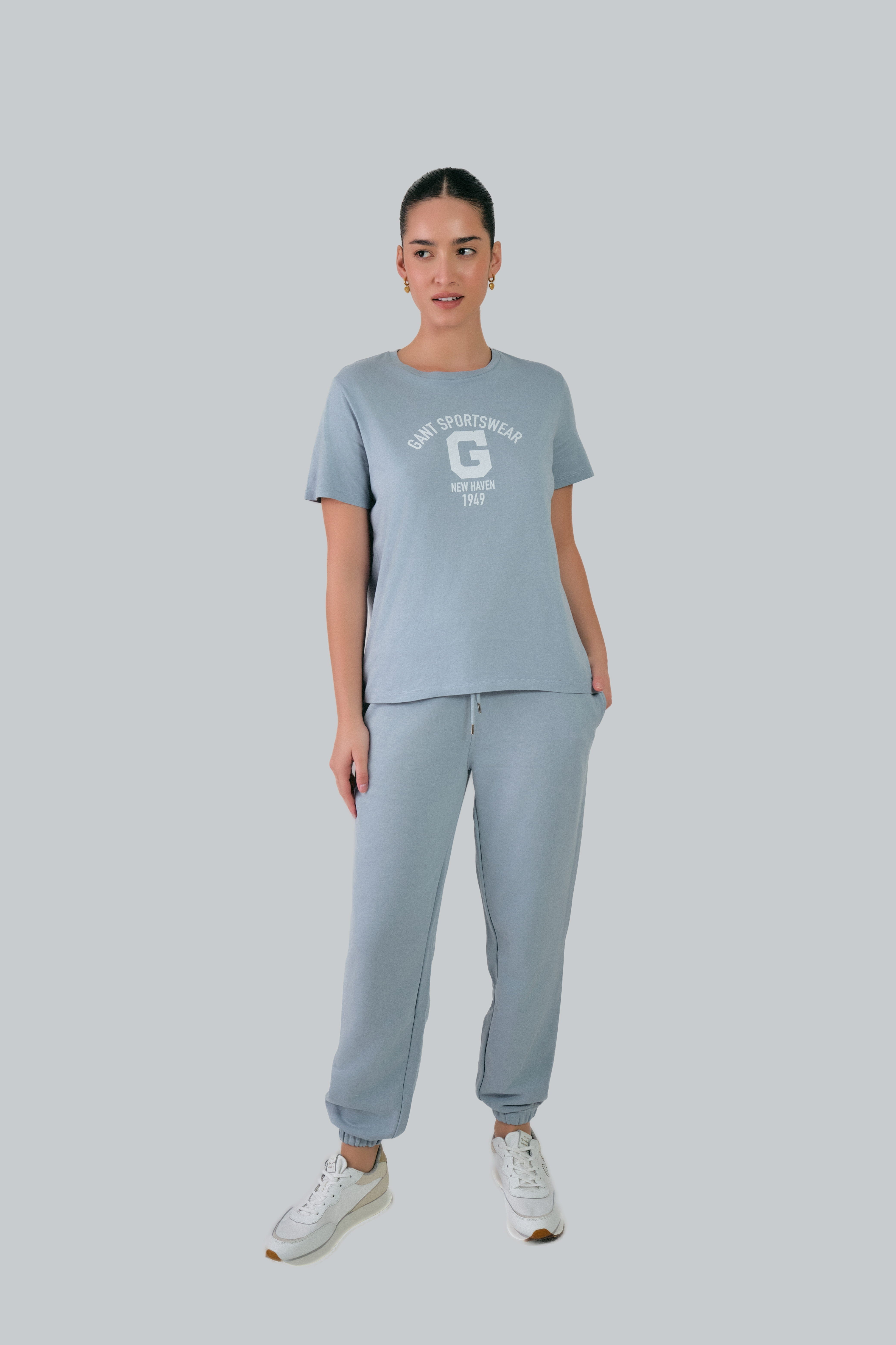 Regular Fit Logo T-Shirt Dove Blue / M