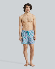 Gant Paisley Print Swim Shorts – Quick-Dry Fabric, Tailored Shape Ocean Turquoise / L