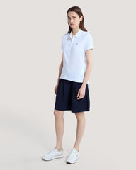SLIM SHEILD CAP SLEEVE PIQUE POLO White / M