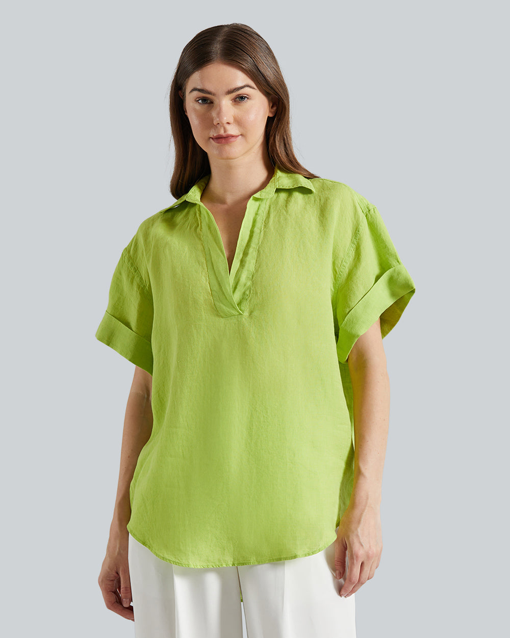 Rel Linen Popover Short Sleeve Shirt