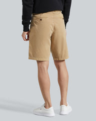 Dobby Relaxed Shorts Dark Khaki / 36