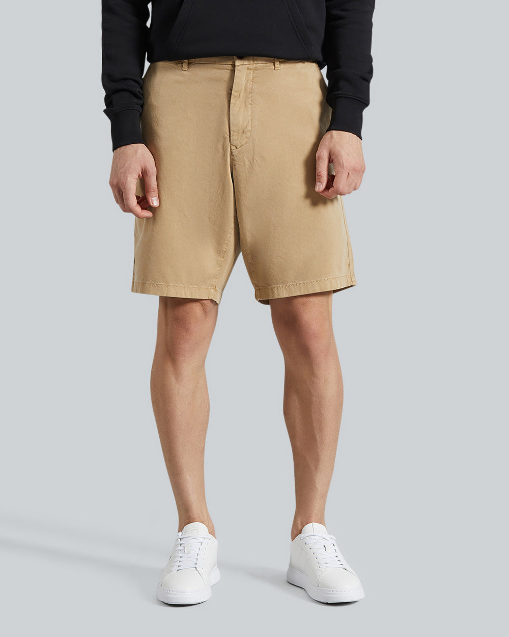 Dobby Relaxed Shorts Dark Khaki / 36