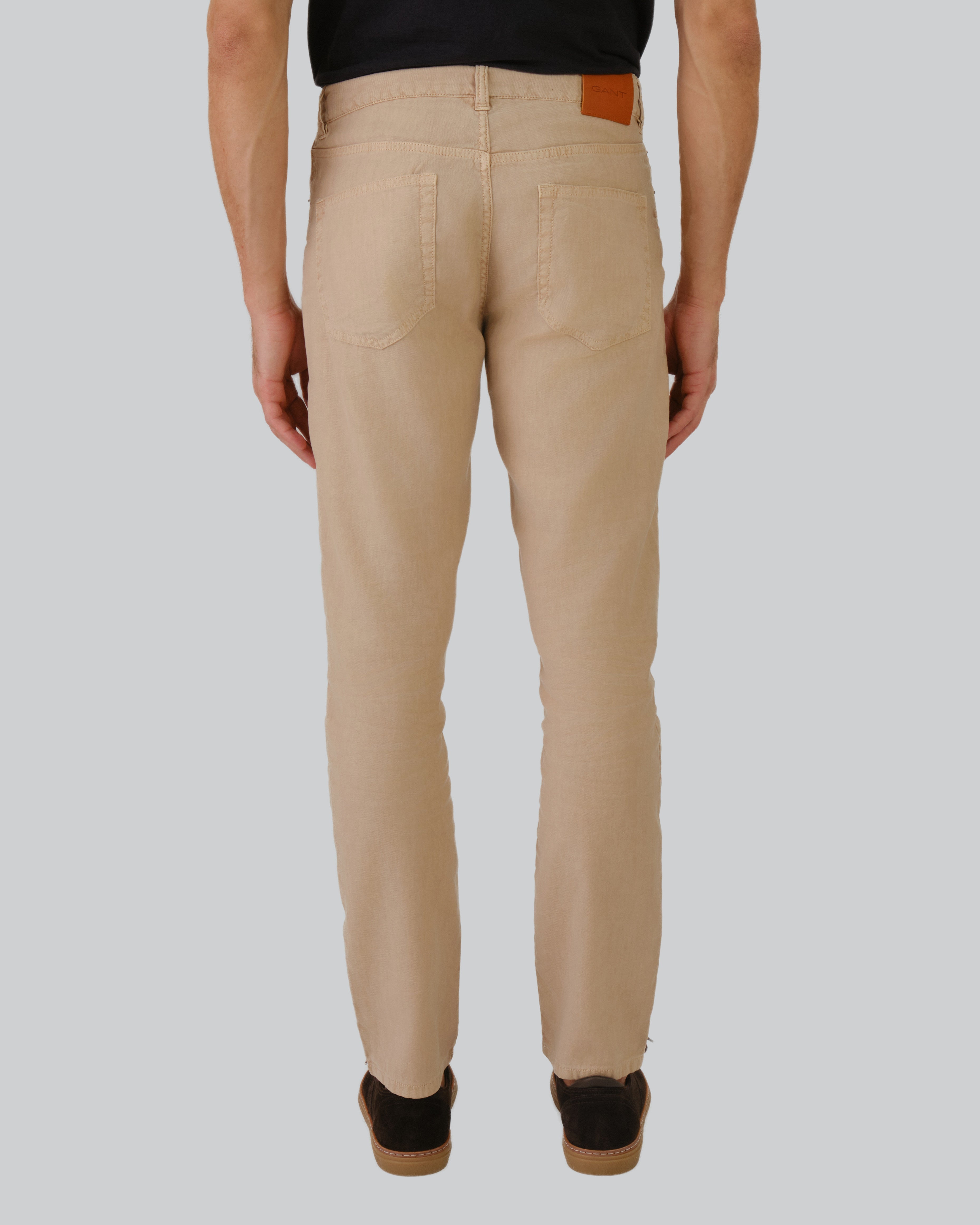 Slim Fit Cotton Linen Jeans Dry Sand / 32X32