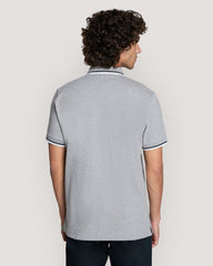 2-COL TIPPING SS PIQUE POLO Grey / M