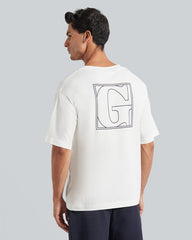 Back Logo Graphic Short Sleeve T-Shirt Eggshell / L