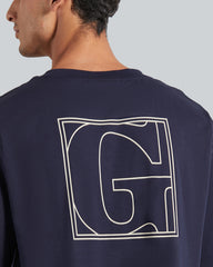 Back Logo Graphic Short Sleeve T-Shirt Evening Blue / L
