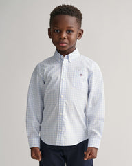 Kids Shield Gingham Poplin Shirt