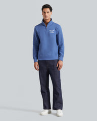 Small Graphic Sweat Half Zip Vintage Blue / M