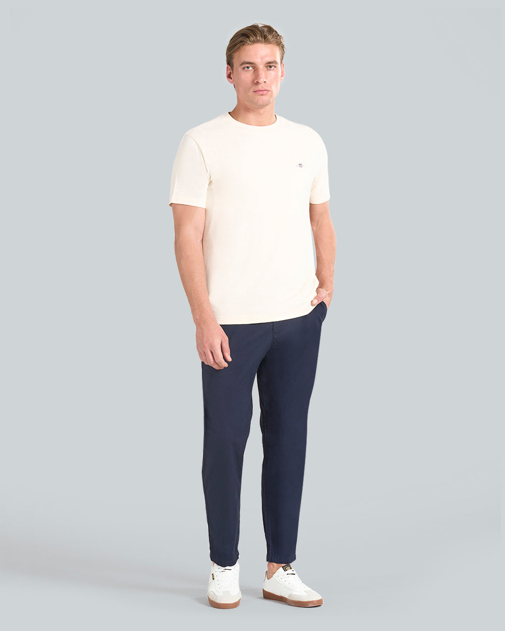 Regular Fit Tapered Canvas Chinos Blue / 36X30