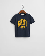 Gant 49 Arch Relaxed  T-Shirt Blue / 92