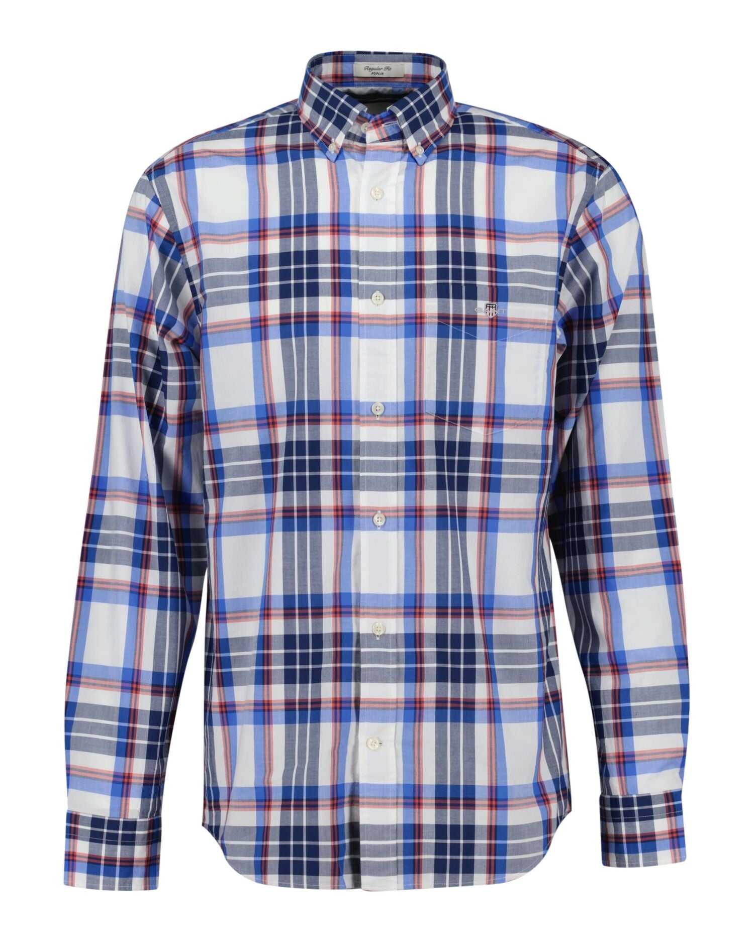 Reg Classic Poplin Check Shirt EGGSHELL / S