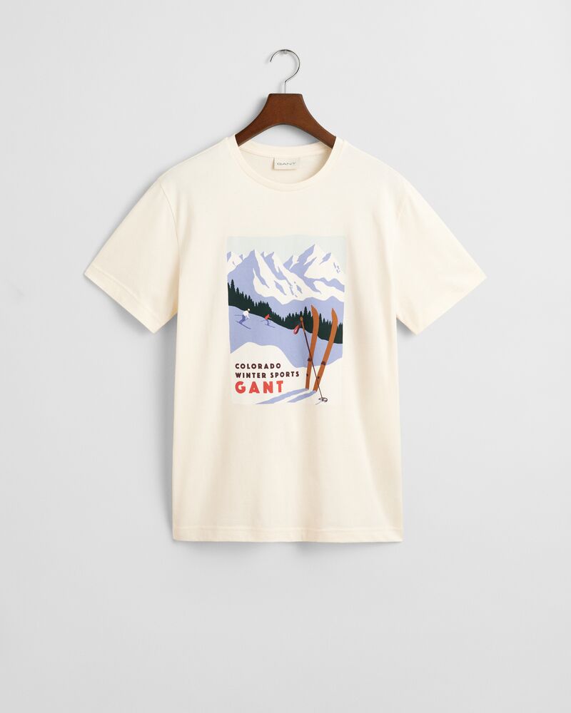 SEASONAL GRAPHIC T-SHIRT Cream / XS