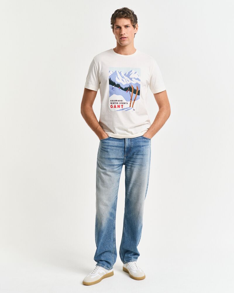 SEASONAL GRAPHIC T-SHIRT Cream / XS