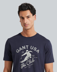 SEASONAL GRAPHIC T-SHIRT Blue / L