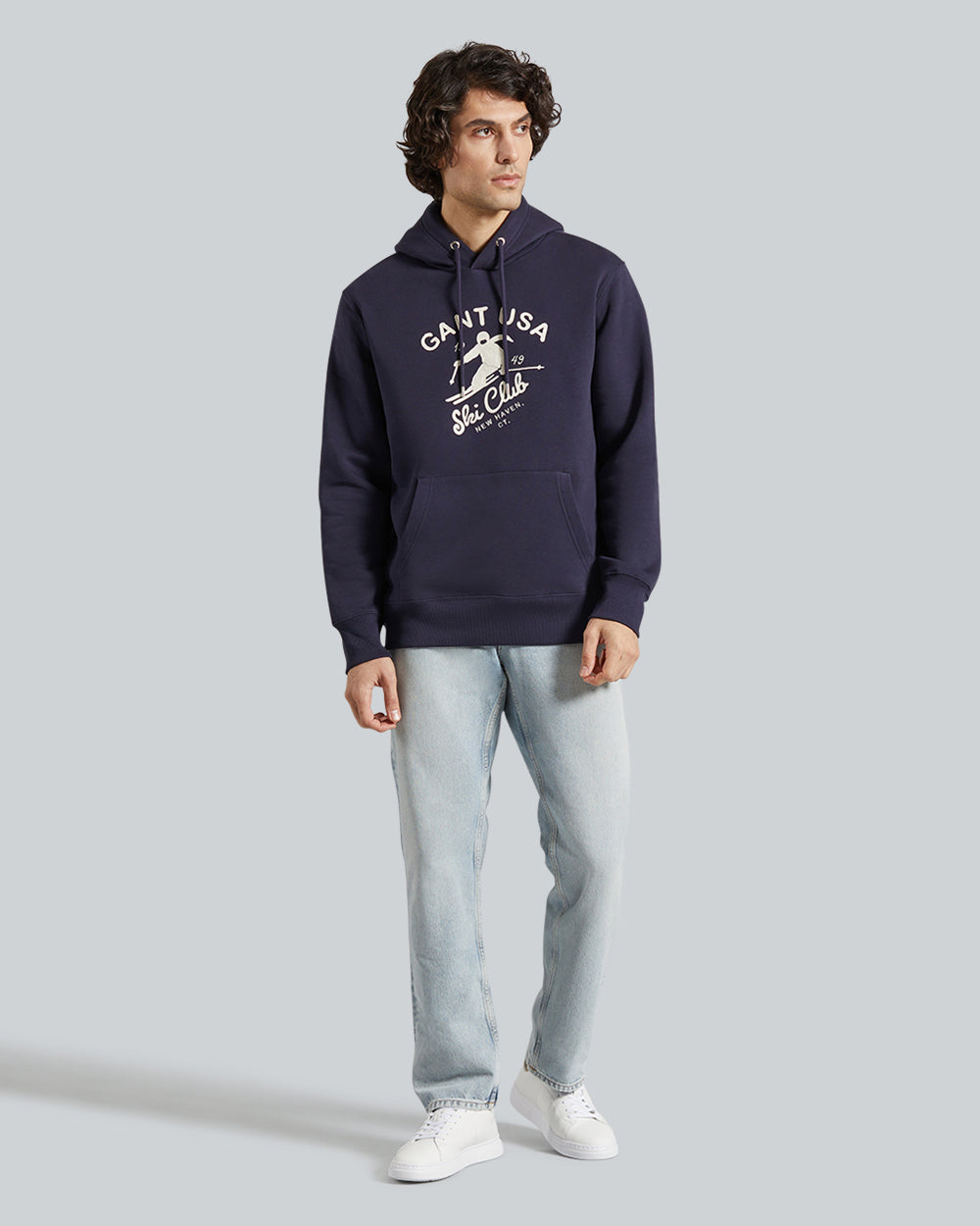 GRAPHIC HOODIE Blue / L