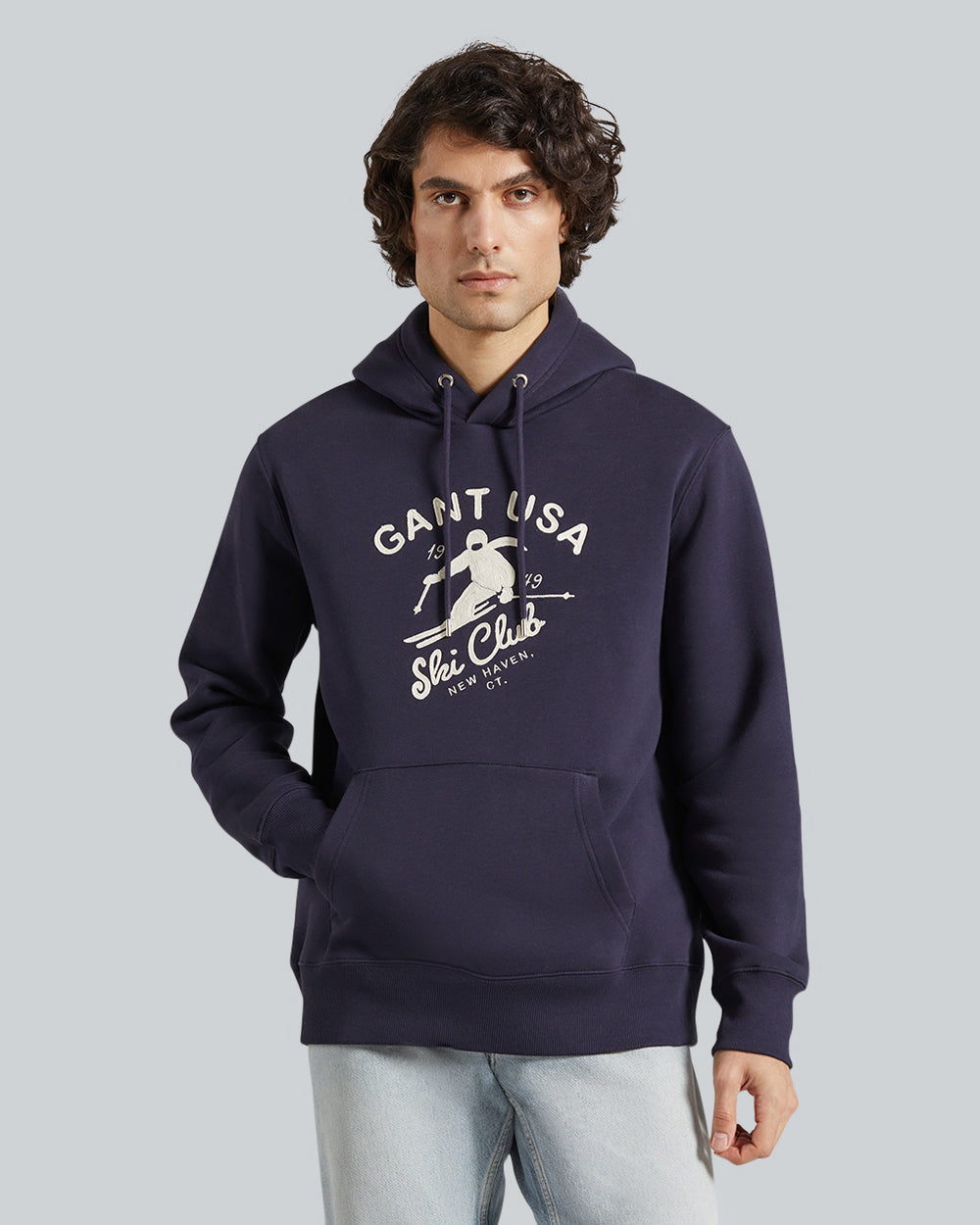 GRAPHIC HOODIE Blue / L