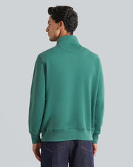 GRAPHIC HALF ZIP Green / L