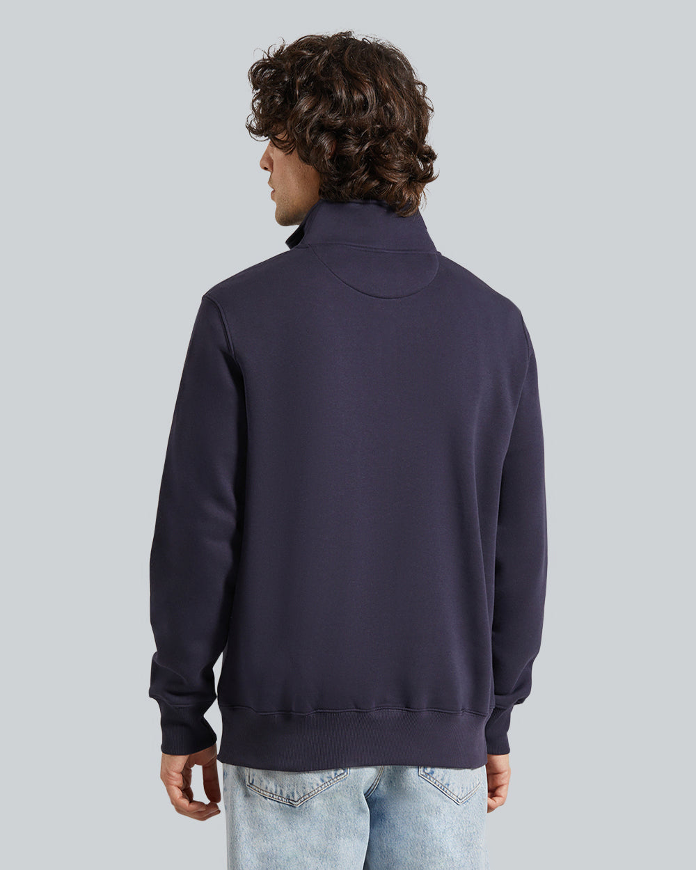 GRAPHIC HALF ZIP Blue / L