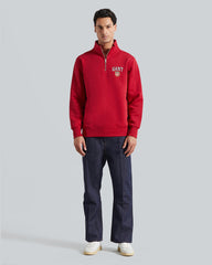 GRAPHIC HALF ZIP Red / L