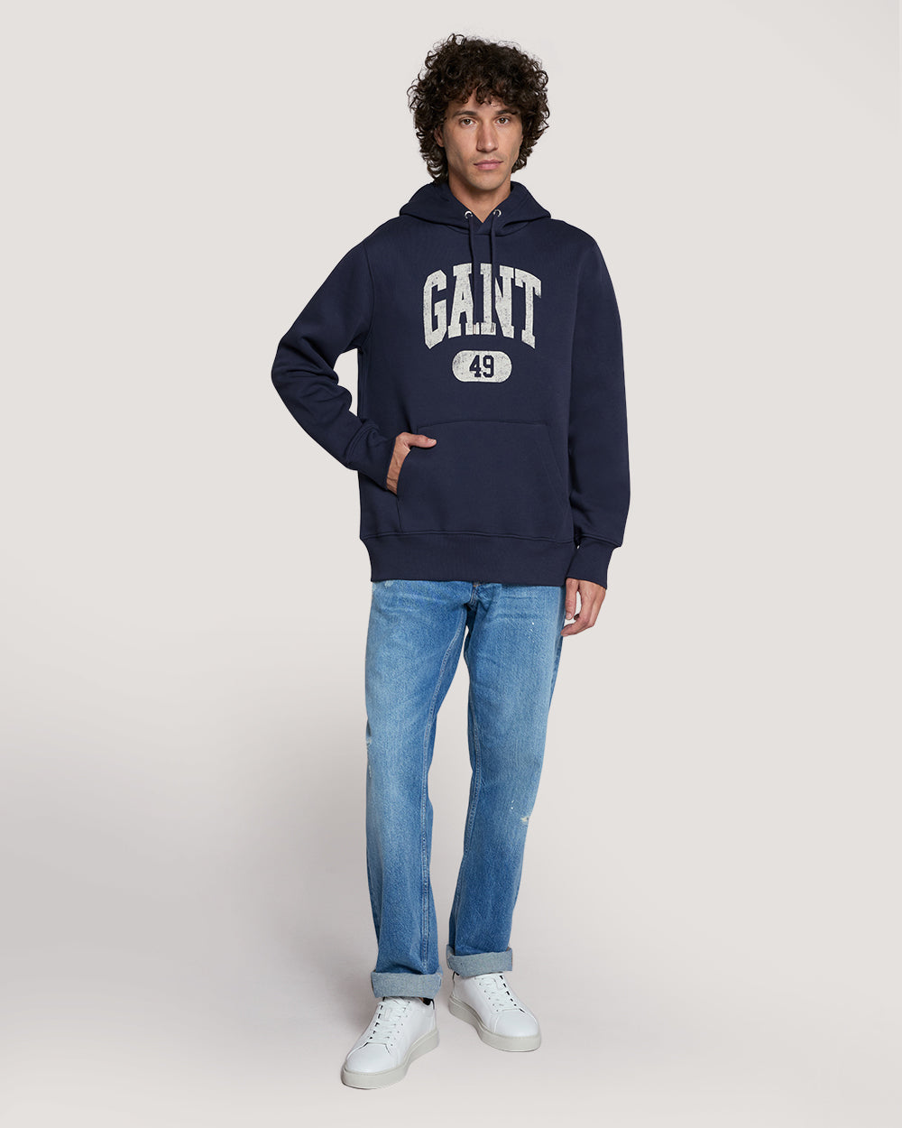 SEASONAL GRAPHIC HOODIE Blue / M