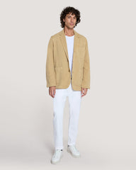 RELAXED CANVAS BLAZER Beige / 50