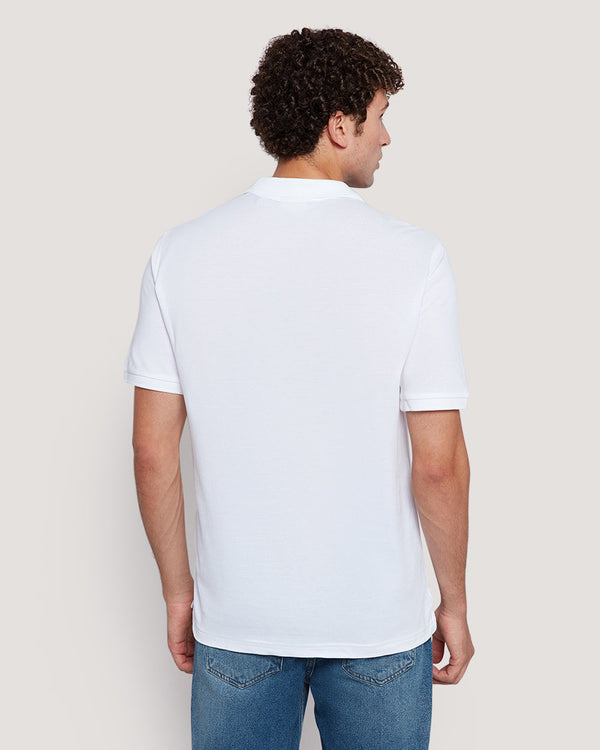 Shield Logo Ss Polo White / M