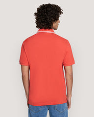 Tipping Collar Ss Polo Orange / M