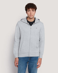 Gant Men’S Shield Logo Full Zip Cotton Hoodie