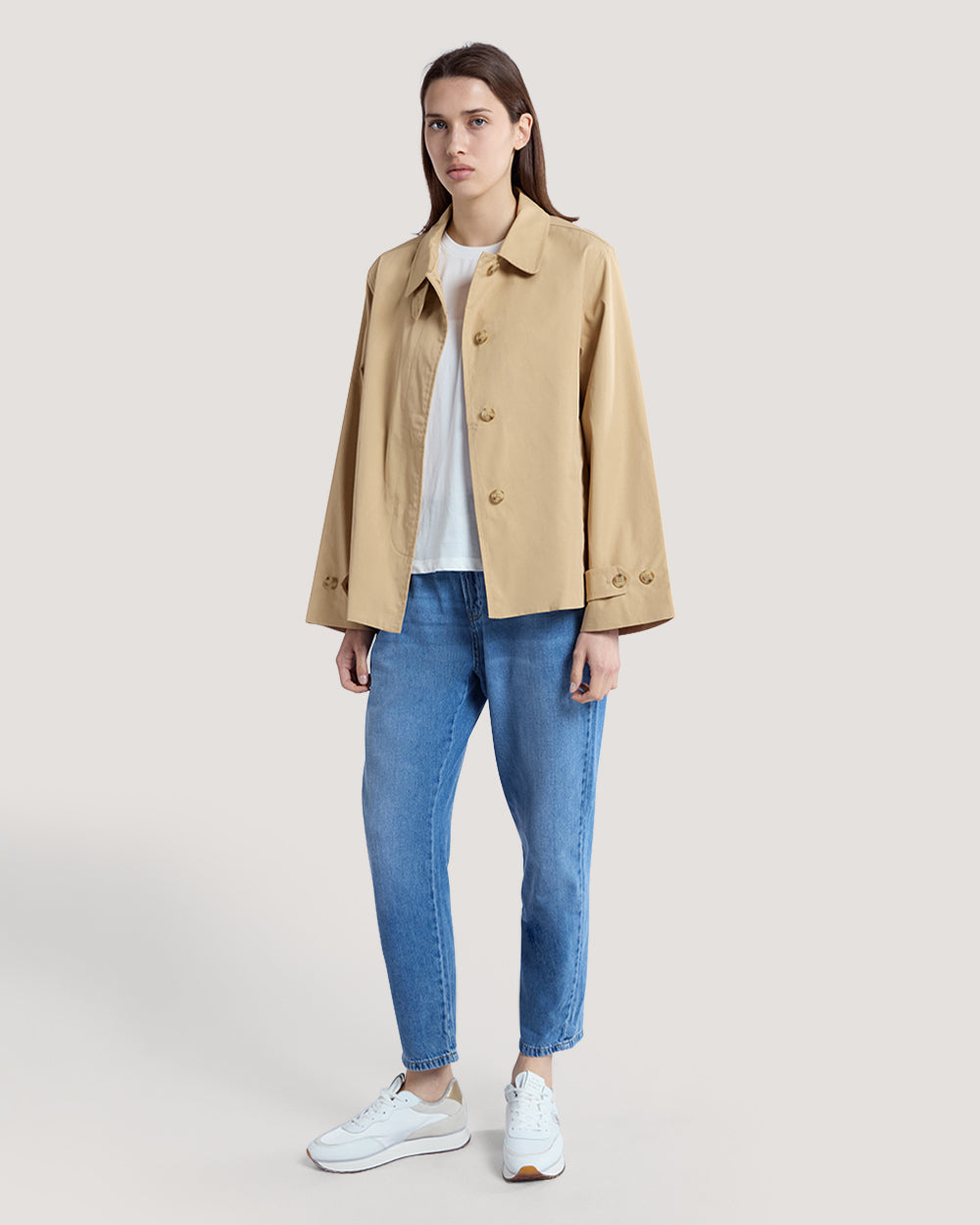 Short Cotton Car Coat