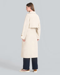 Linen Blend Trench Coat