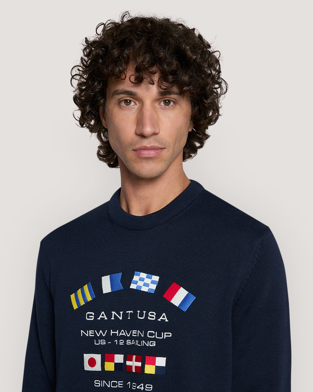 Nautical Flags Crew Neck Sweater