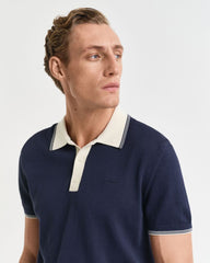 Modal Blend Polo Shirt Blue / S